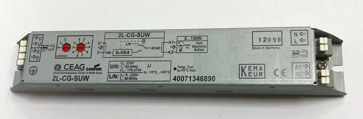 CEAG Evg Ballast Electronic Ballast 2L CG SUW 8 150W 230 240V AC