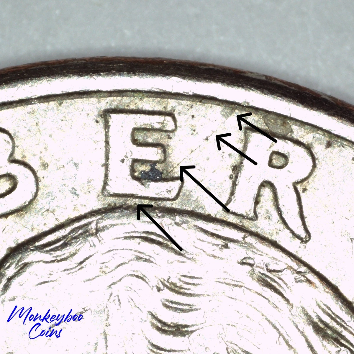 1995 P Washington Quarter - Spiked Head Obverse Die Crack - Rare Error Coin  | eBay