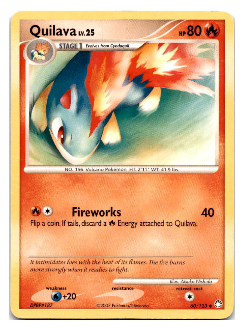Quilava #60/123 Mysterious Treasures Pokemon tcg