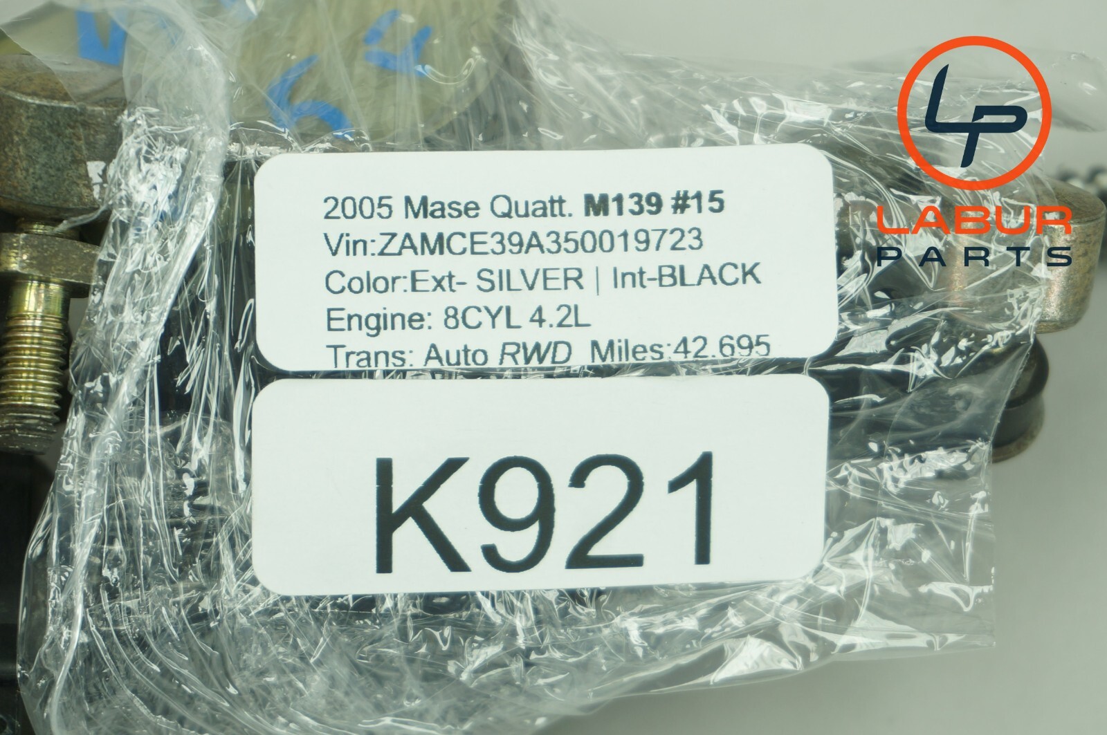 M139 03-08 Maserati Quattroporte Rear Suspension Height Leveling Sensor K921