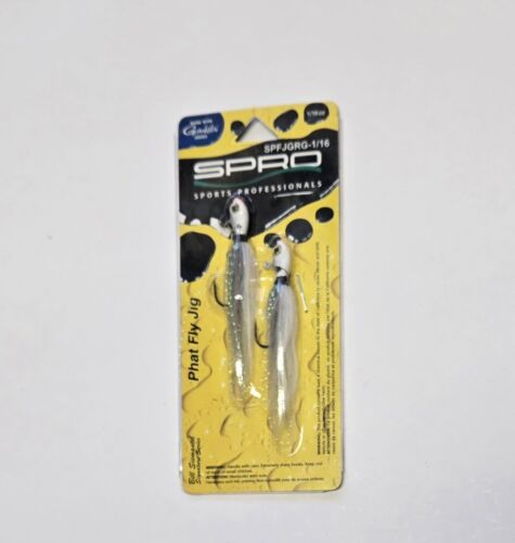 SPRO Phat Fly Jighead, Grey Ghost, 1/16oz., SPFJGRG-1/16, Bill Siemantel Series