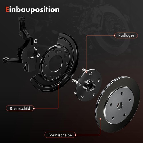 FOR VW POLO 9N 6R SKODA FRONT ANCHOR PLATE L+R SPLASH PLATE BRAKE DISC COVER PLATE - Picture 16 of 24