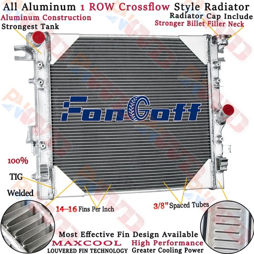 Aluminum Radiator For 2007-2018 2015 Jeep Wrangler JK 3.6L 3.8L V6 GAS - Picture 1 of 12