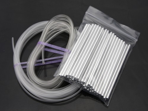 Tubos de aluminio extra largos materiales para atar moscas + tubo de revestimiento + tubo de unión - 50 piezas  - Imagen 2 de 5