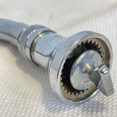 MID-CENTURY ADJUSTABLE SHOWER HEAD + EXTENSION PIPE CHROME PLATED AMER STANDARD - Picture 2 of 12