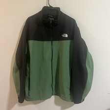 Mens The NORTH FACE Green Apex Bionic Soft Shell Zip Sweater Jacket XXL