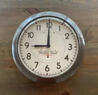 Vintage Western Union Industrial U.S. Naval Observatory Clock 1940s New York