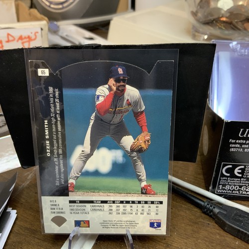 1994 SP #65 Ozzie Smith Die Cut HOF - Bild 2 von 6