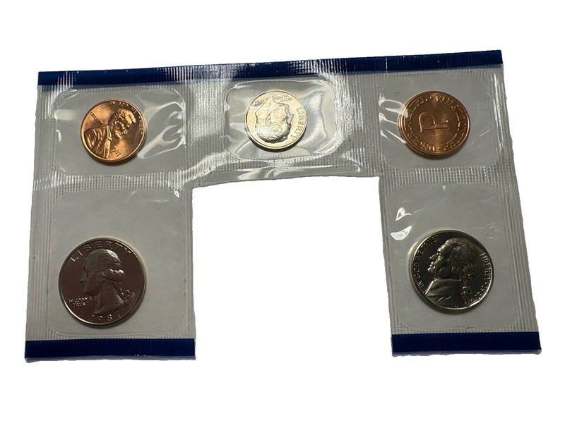 1987-P Uncirculated Coins 25, 10, 5, 1 Cents Coins US