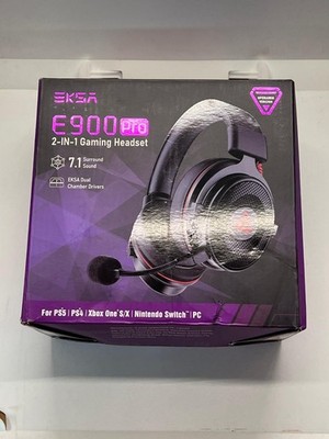 EKSA E900 Pro Gaming Headset 7.1 Surround Sound USB 3.5mm Detachable Mic