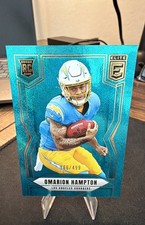 2025 Panini Donruss Elite - Rookies Omarion Hampton #132 Teal Matrix /499 (RC)