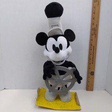 Disney Steamboat Willie Mickey Mouse Plush With Sound Ship Wheel Toy