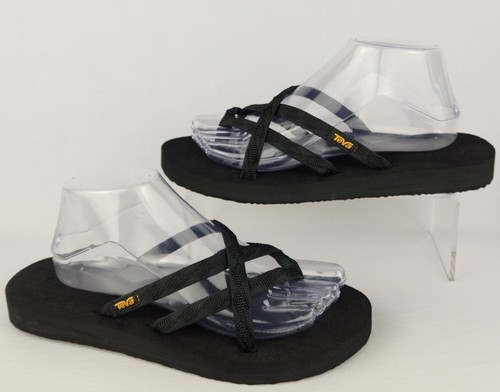 Teva Olowahu gepolsterte Damen-Slipper Flip-Flop Sandalen schwarz 6840 Größe 9 LESEN  - Bild 2 von 11