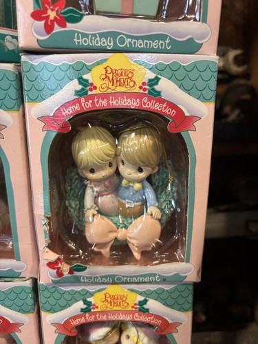 Precious Moments Christmas Ornaments Home For the Holidays Lot 16 Vintage 1990s - Picture 9 of 23