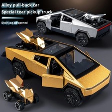1:36 Cybertruck Toys Off Road Vehicle Die Cast Model Car Beach Motorcycle