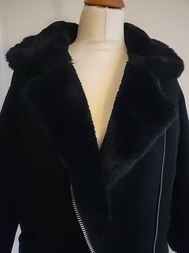 H&M Divided Hochwertige Biker Teddy Jacke/Mantel Wildleder-Optik Gr. L NEUw.! - Bild 1 von 18