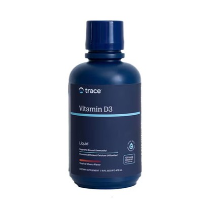 2 X Trace Liquid Vitamin D3 with Ionic Trace Minerals Tropical Cherry -- 5000 IU