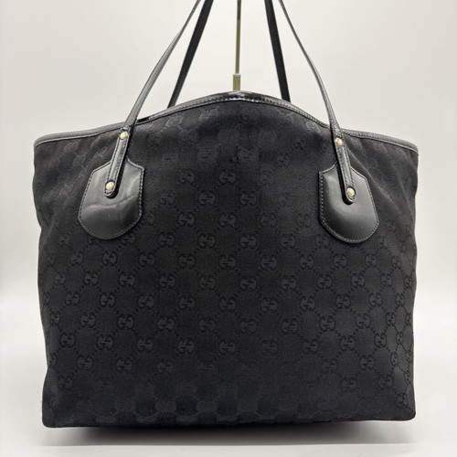 Gucci tote bag GG pattern canvas leather black shipped from Japan Auth - Bild 19 von 24
