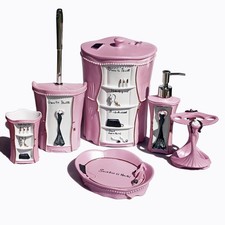 6 PCS Bathroom Accessories Including Soap Dispenser, Soap Dish, Tumbler, Teet...