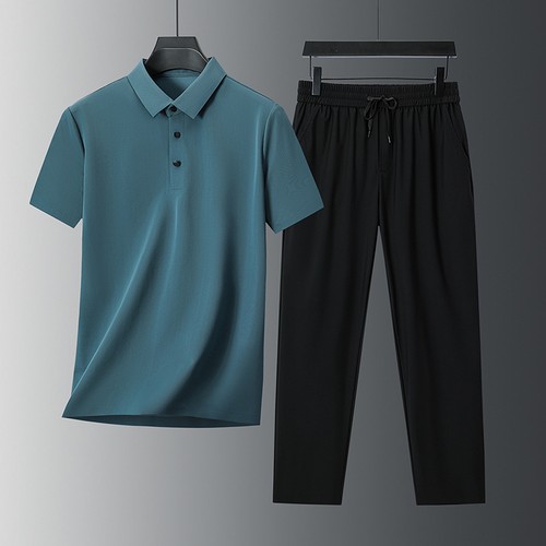 100% Maulbeerseide Herren Leicht Business Sommer Freizeit Set Hemd Zweiteiliges Set Neu - Bild 23 von 24