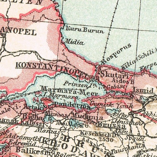 TURKEY GREECE Syria Palestine DATED 1906 Ottoman Empire Original Antique MAP - Picture 5 of 14