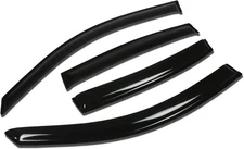 PM PERFORMOTOR 4 Pcs Vent Window Visor Deflector Rain/Sun Guard, Dark Smoke,... 