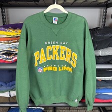Vintage Russell Athletic Sweatshirt Men  s XL Green Bay Packers Pro Line NFL USA