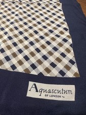 Vintage Aquascutum Silk Scarf 33  Square England Designer Luxury