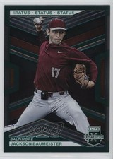 2023 Panini Elite Extra Edition Green Status /499 Jackson Baumeister #129 1ez8