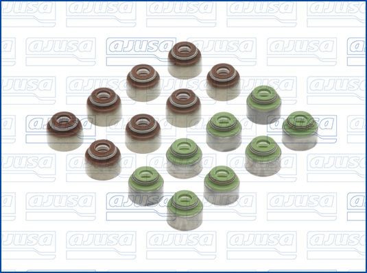 Ajusa Dichtungssatz, Ventilschaft 57038300 FüR Ford USA KIA Mazda Toyota-image