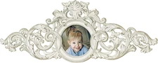 Greysen Photo Frame Decorative Scrolling Wall Topper 24" Wx1.5 Dx9 H Ivory