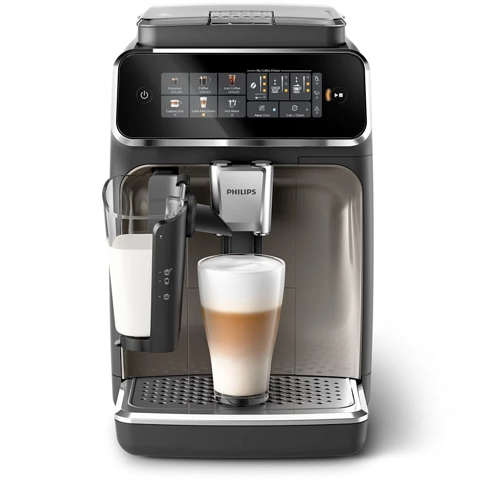 Philips 3300 LatteGo Automatic Espresso Machine, Chrome | 6 Recipes | EP3347/90 - Image 3 of 4