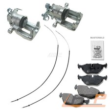 2x BREMSSATTEL +SATZ BREMSBELÄGE +2x HANDBREMSSEIL HINTEN FÜR VW GOLF 3 1H 95-97