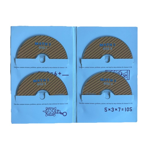 Teaching Textbooks Math 3 CD-ROM Homeschool Curriculum Lesson Discs Complete Set - Picture 3 of 3