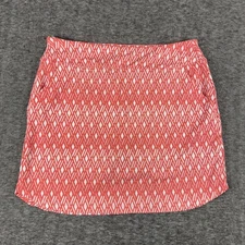 Nivo Skort Womens Small Pink White Geometric Golf Athletic Skirt Activewear