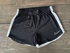 Nike Dri-FIT Mesh Athletic Shorts Black with White Trim Womens Size Large