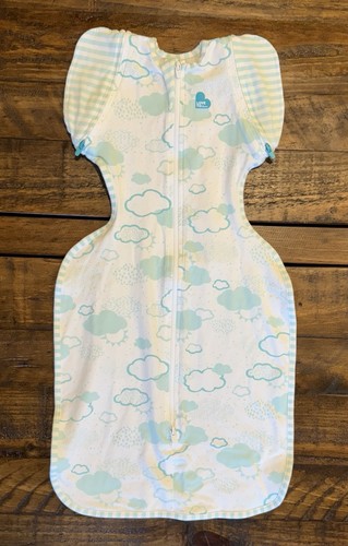 Love to Dream Swaddle UP Organic Transition Bag Green Clouds Medium 13-19 lbs