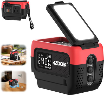 240W Power Inverter Pure Sine Wave Compatible with Milwaukee 18V Battery (No Bat