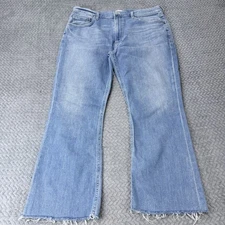 Citizens of Humanity Isola Crop Flare Jeans Women’s Light Wash Raw Hem Premium