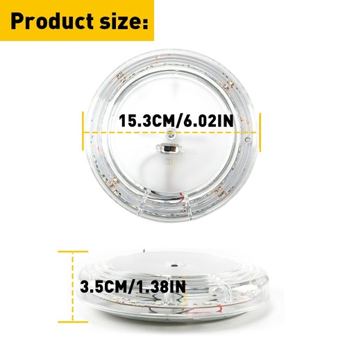 2X 24LED Interior Light Strip Bar Car Van Caravan ON/OFF Bus Switch 12V 12 VOLT - Picture 10 of 10
