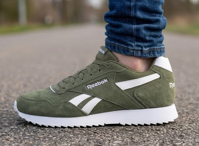 Reebok klassischer Stil Wildleder Turnschuhe alle Größen glide grün neu im Karton Klassiker RGRGWM