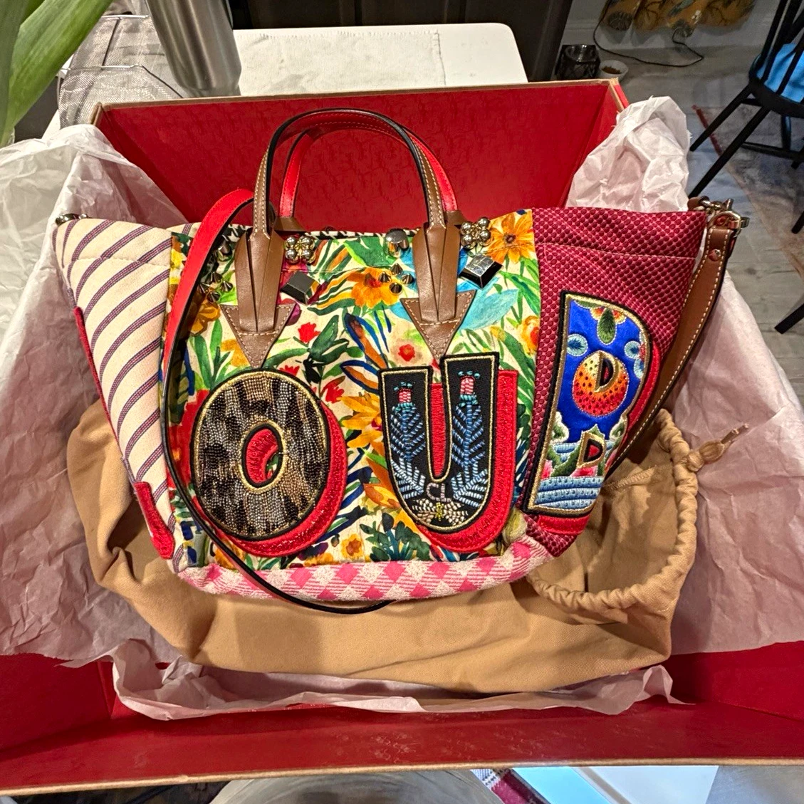 希少 Christian Louboutin マルチカラートートバッグ Christian Louboutin Large Tote Bags for Women for sale | eBay