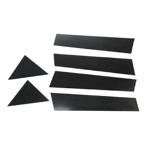 BLACK PILLAR POSTS FITS CHRYSLER 300C & DODGE MAGNUM 2005-2010 6PC SET DOOR TRIM - Picture 5 of 16