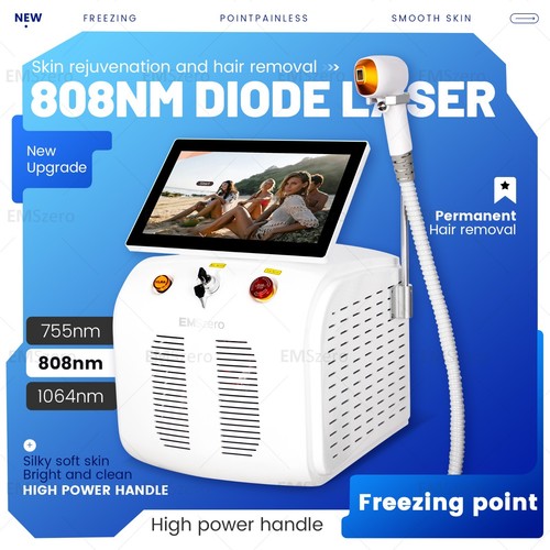 Ice Titanium Diode Laser Hair Removal Machine, Used For Permanent Hair Removal - Picture 14 of 24