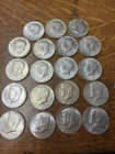 19 Kennedy Half Dollar Coins .50 Fifty Cents 2.8 Troy Ounces Each Is 40% Silve