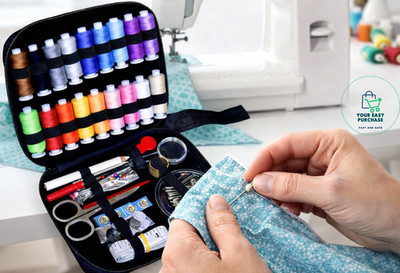 Marcoon Sewing Kit 85pcs Portable Needle Thread Set for Travel Home Repair