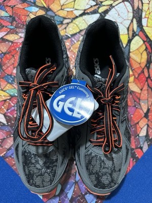 NWT Mens Size 7.5 Asics Gel Scram 2 T54AQ-7593 Gunmetal/Silver/Hot Orange