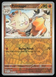 Primeape 108/198 Reverse Holo Common Scarlet & Violet Base Set