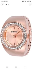Invicta Mini Angel Quartz Crystal Rose Gold Dial Ladies Watch 48945