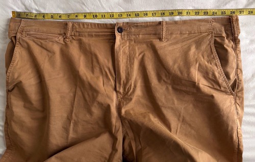 American Eagle AEO Relaxed Straight Walk Mens Size 48 Pants Summer Khaki Tan NWT - Picture 7 of 15
